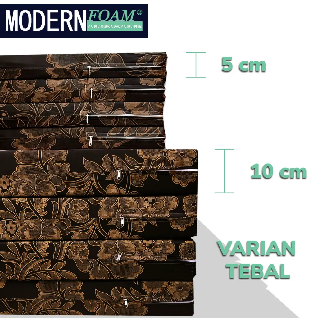 Kasur Lipat Lantai Modern Foam Varian Tebal.webp