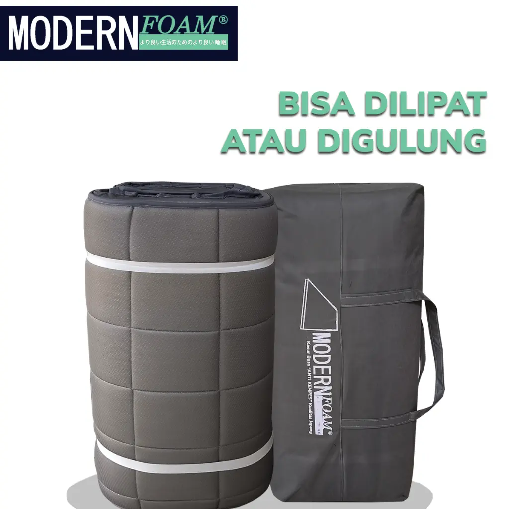 Kasur Lantai Gulung Travel Bed Tofu Modern Foam.webp