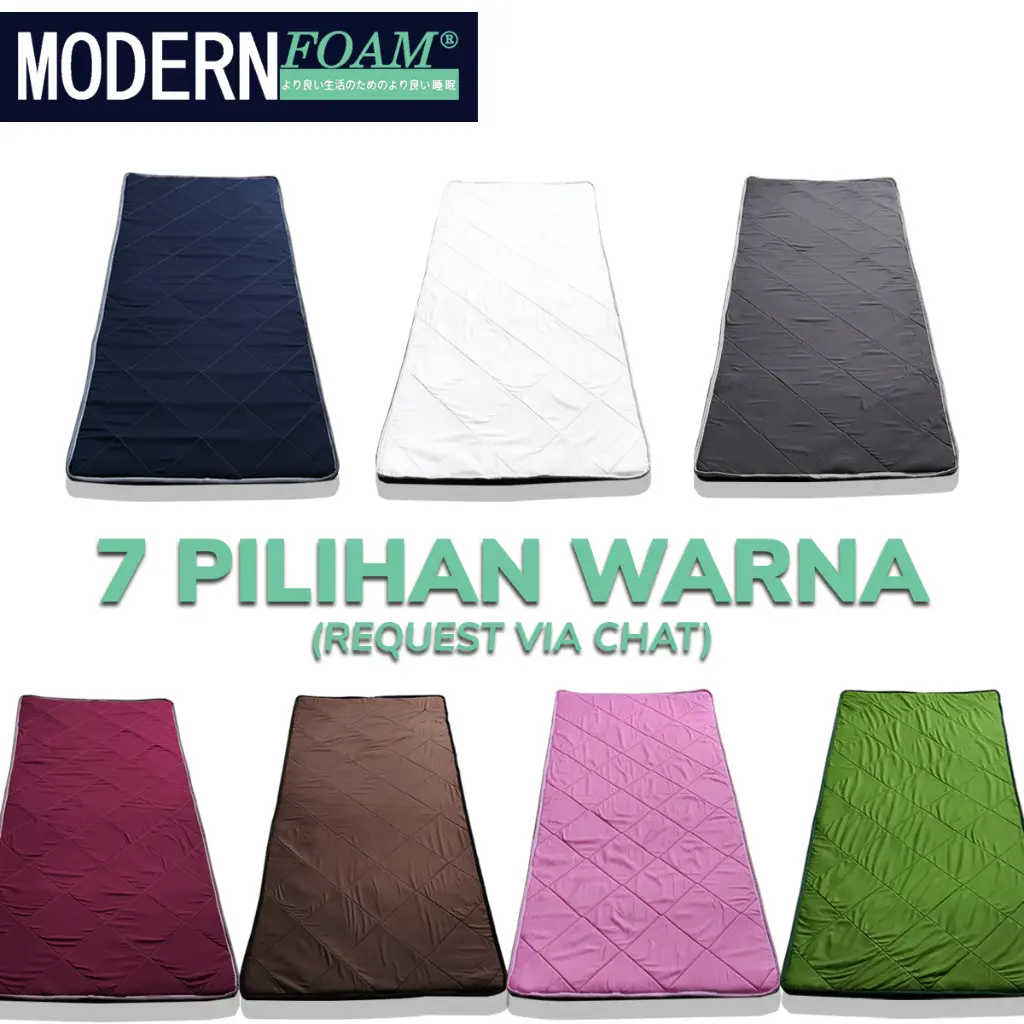 Kasur Lipat Matras Lantai Modern Foam 7 Warna.webp